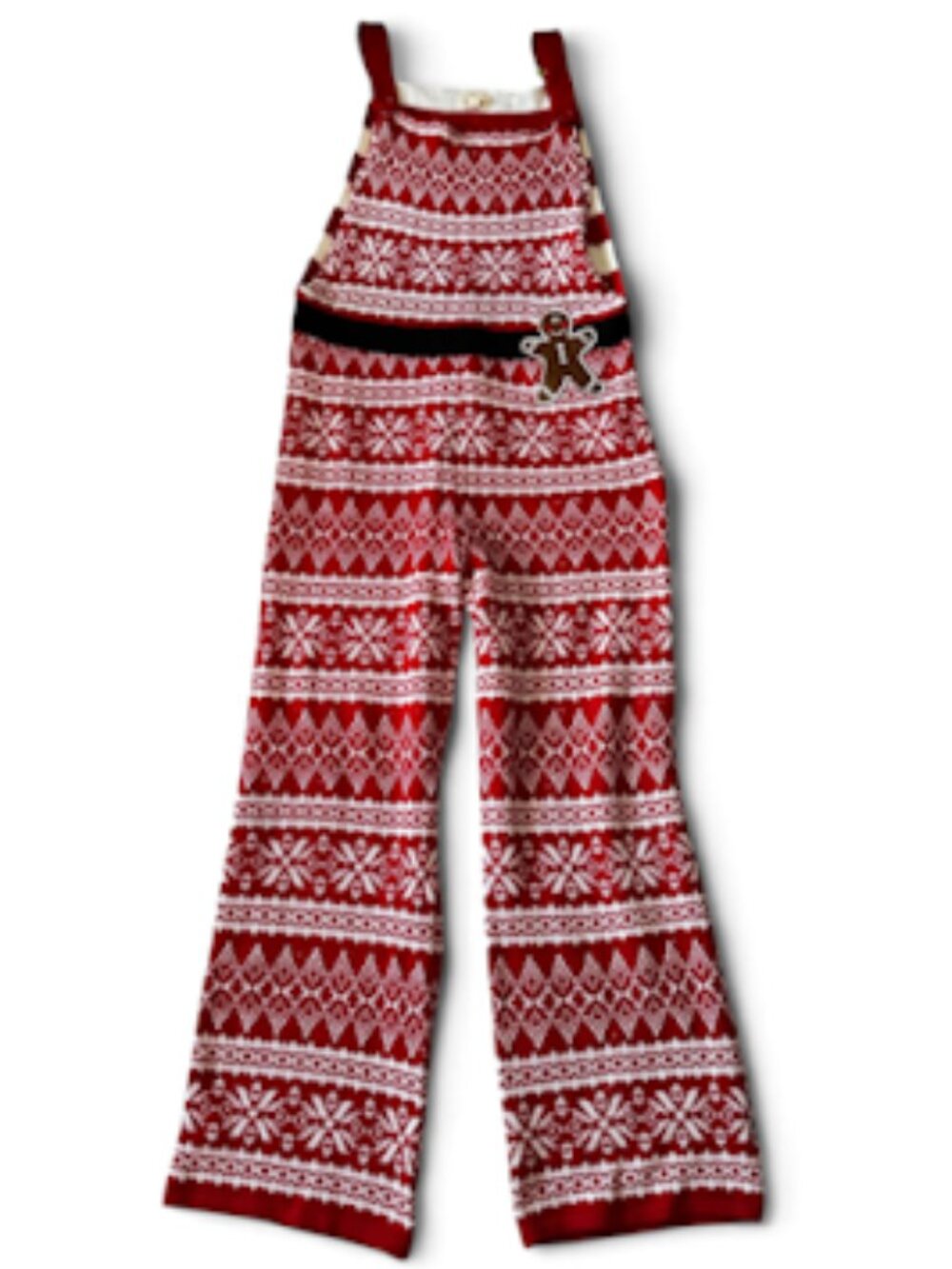 Born Famous Women's Ugly Christmas Fair Isle Knit Jumpsuit. XL. - Picture 8 of 8
